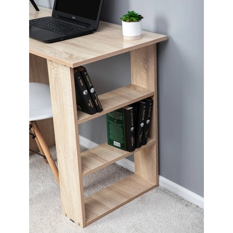 Письменный стол Letta 110x75x50 см, ЛДСП, древесный, бежевый Письменный стол Letta 110x75x50 см, ЛДСП, древесный, бежевый