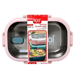 Термо ланч-бокс Oyal Plus i-9605, 850 мл, розовый