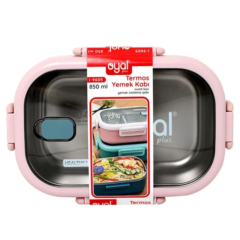 Термо ланч-бокс Oyal Plus i-9605, 850 мл, розовый Термо ланч-бокс Oyal Plus i-9605, 850 мл, розовый