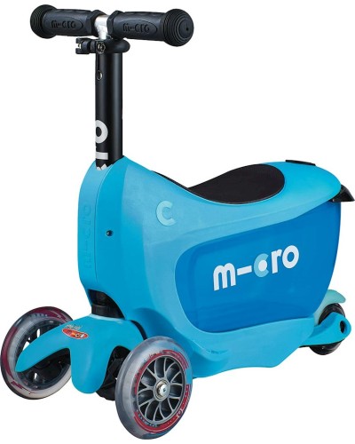 Samokat Micro Mini 2Go Deluxe Blue,göy,5+ yaş,2 kq,55x24x49 sm