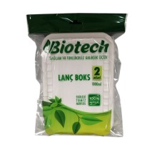 Birdəfəlik lanç qabı Biotech, 1000 ml, 2 əd