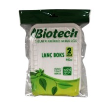 Birdəfəlik lanç qabı Biotech, 1000 ml, 2 əd