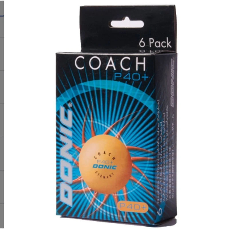 Набор мячей для тенниса Donic, 6 шт, желтые - WS0876