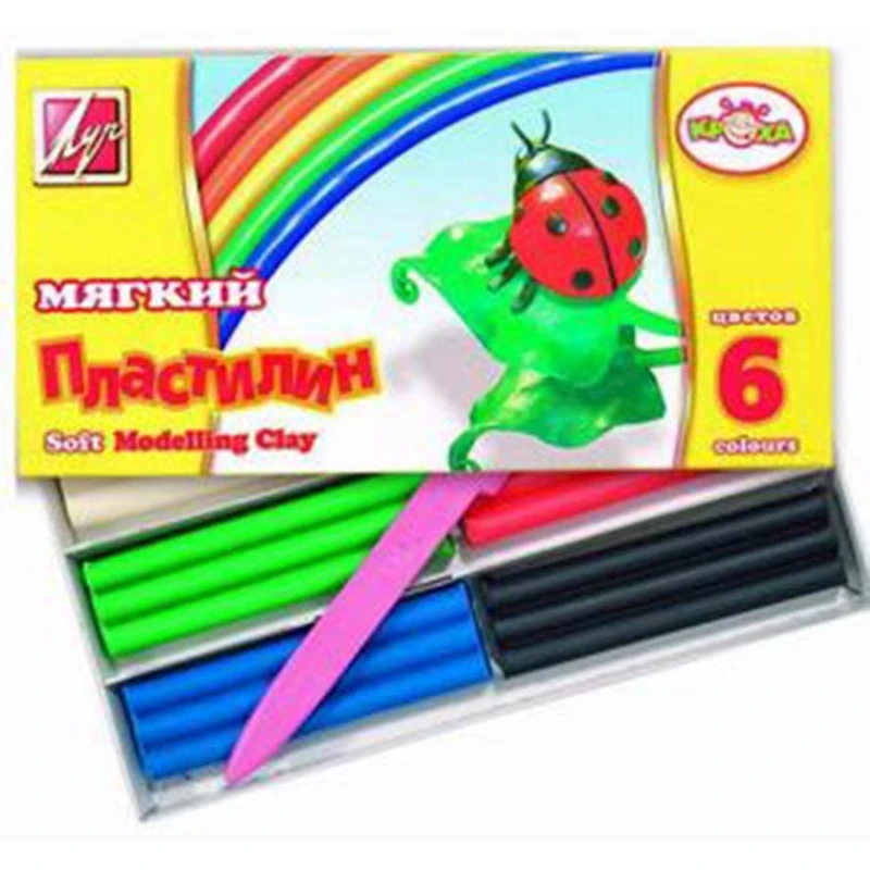Пластилин Луч Кроха, 6 цветов Пластилин Луч Кроха, 6 цветов