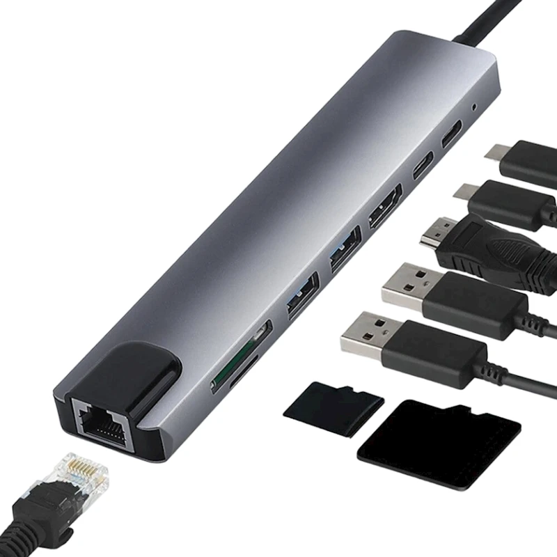 Док-станция USB Type 8in1 4K MPTAL75310104 Док-станция USB Type 8in1 4K MPTAL75310104
