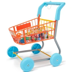 Uşaqlar üçün ərzaq arabası Casdon, plastik, narıncı/ göy, 3+ yaş