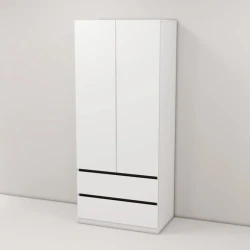 Шкаф Art Mebel Art-60-6, ЛДСП, белый, 50х60х210 см