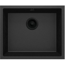 Mətbəx çanağı Deante Corda ZQA_G10C, qranit, qara, 55x46x20.4 sm