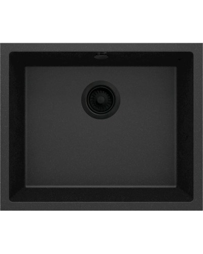 Mətbəx çanağı Deante Corda ZQA_G10C, qranit, qara, 55x46x20.4 sm