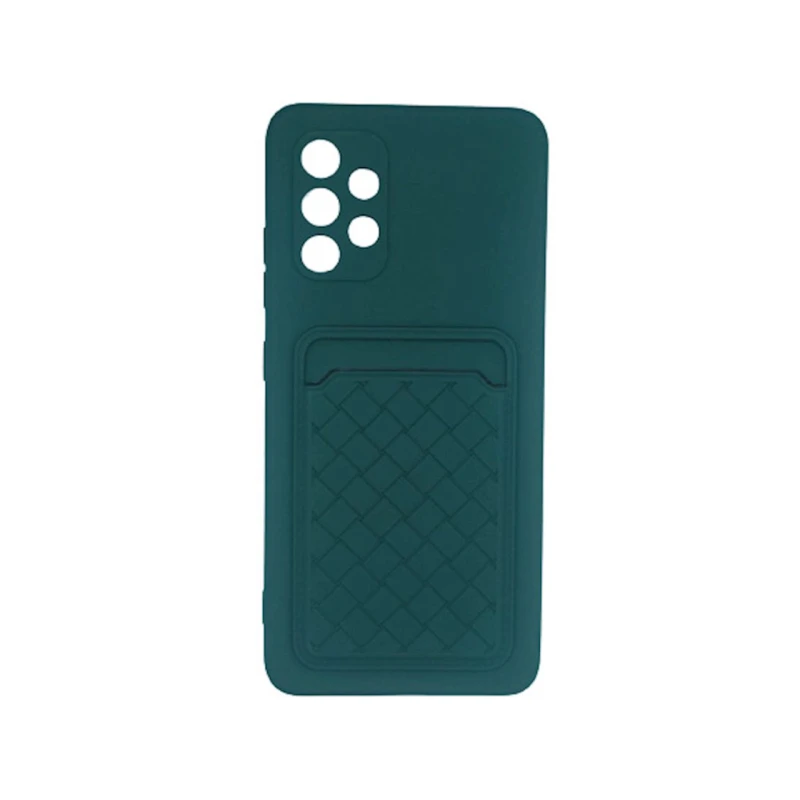 Çexol Silikon Card Case Samsung Galaxy A32 üçün, Green