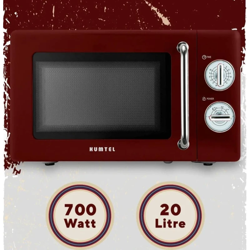 Микроволновая печь Kumtel HM-08 Retro 20L Red