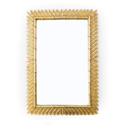 Настенное зеркало Hom-me 100046, полирезин/стекло, 38x57x2.5 см, золотистый