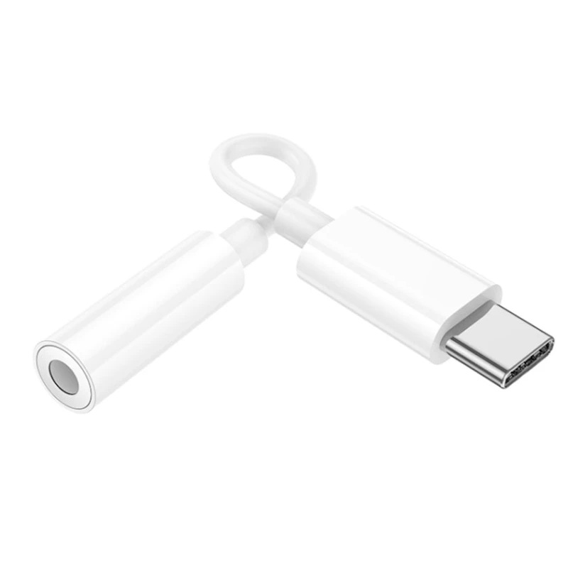 Kabel Hoco LS35 Type-C to 3.5 mm White