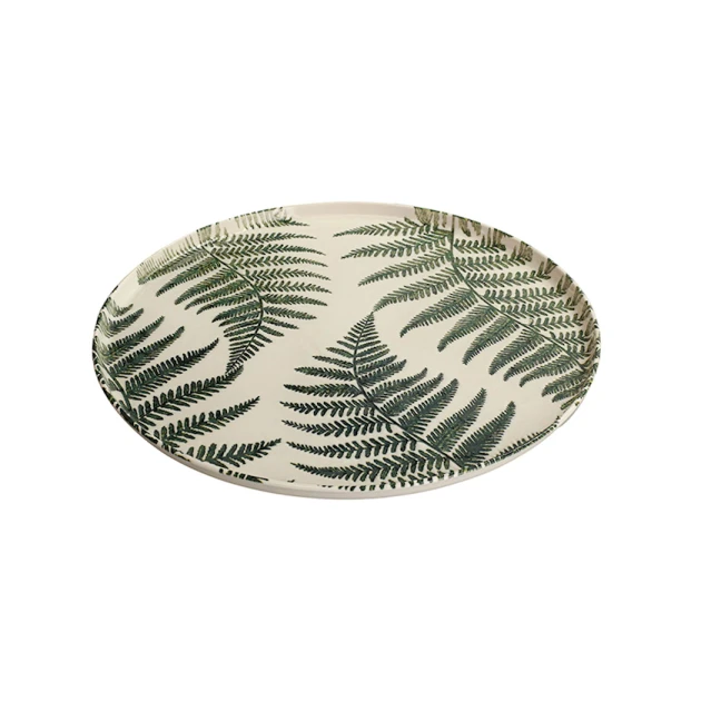 Boşqab Porland Botanical farfor, ağ/yaşıl, 31 sm