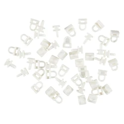 Крючки-ролики для карниза JYSK Fixi, пластик, 50 шт, белый Крючки-ролики для карниза JYSK Fixi, пластик, 50 шт, белый