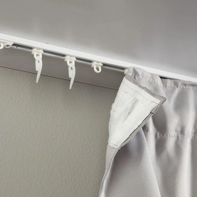 Крючки-ролики для карниза JYSK Fixi, пластик, 50 шт, белый Крючки-ролики для карниза JYSK Fixi, пластик, 50 шт, белый