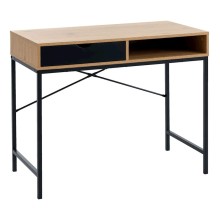 Yazı masası JYSK Trappedal 48x95x76 sm, qara/bej