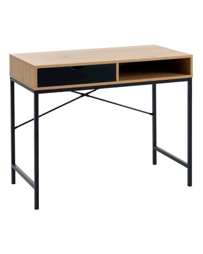 Yazı masası JYSK Trappedal 48x95x76 sm, qara/bej