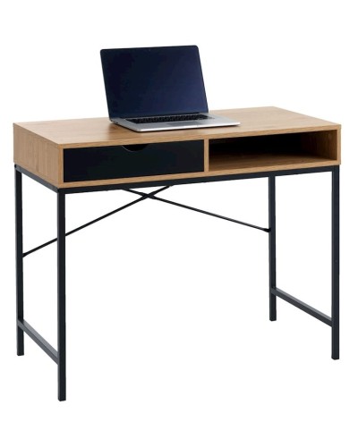 Yazı masası JYSK Trappedal 48x95x76 sm, qara/bej