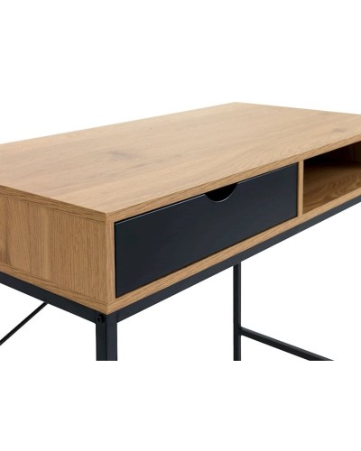 Yazı masası JYSK Trappedal 48x95x76 sm, qara/bej