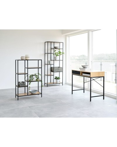 Yazı masası JYSK Trappedal 48x95x76 sm, qara/bej
