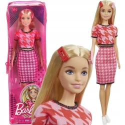 Кукла Barbie Fashionistas В розовом костюме, с аксессуарами, пластик