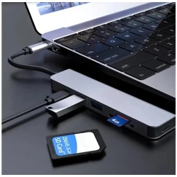 USB хаб 7-in-1 TypeC to HDMI/SD/TF/PD100W