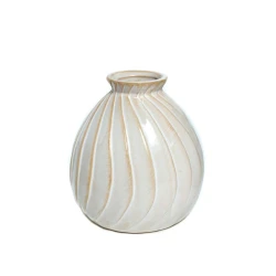 Dekorativ güldan Hom-me 106168, 11 sm, keramika, ağ