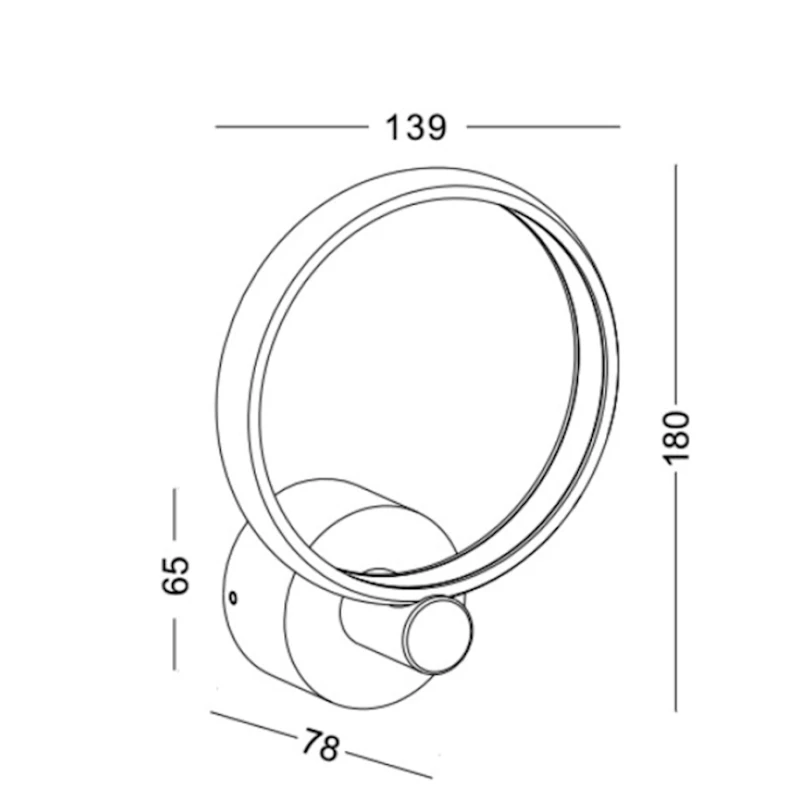 Настенный светильник Lustore LSW223 BK, 7.8x13.9x18 см, черный Настенный светильник Lustore LSW223 BK, 7.8x13.9x18 см, черный