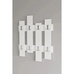 Вешалка настенная Venüs ev_12115501, ЛДСП, белый, 60 см Вешалка настенная Venüs ev_12115501, ЛДСП, белый, 60 см