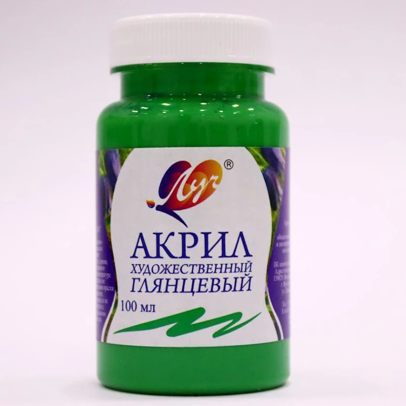 Akril boya Луч, yaşıl, 100 ml Akril boya Луч, yaşıl, 100 ml