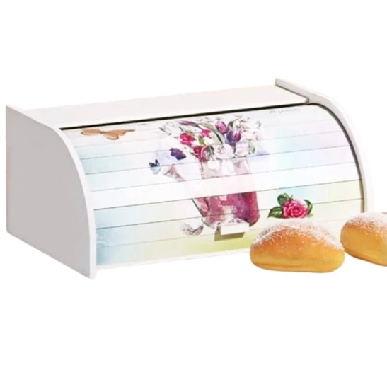 Хлебница Mavikuğu, 38x18x26 см, дерево, белый