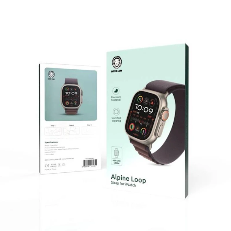 Ремешок Green Lion GNALNWBIG для Apple Watch 42/44/45/49 mm Indigo Ремешок Green Lion GNALNWBIG для Apple Watch 42/44/45/49 mm Indigo