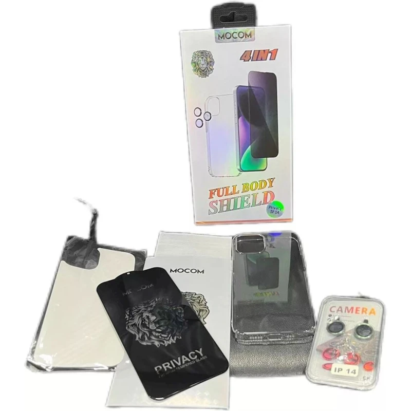 Набор защитных стекл 4 в 1 Mocom для Apple iPhone 14 Privacy