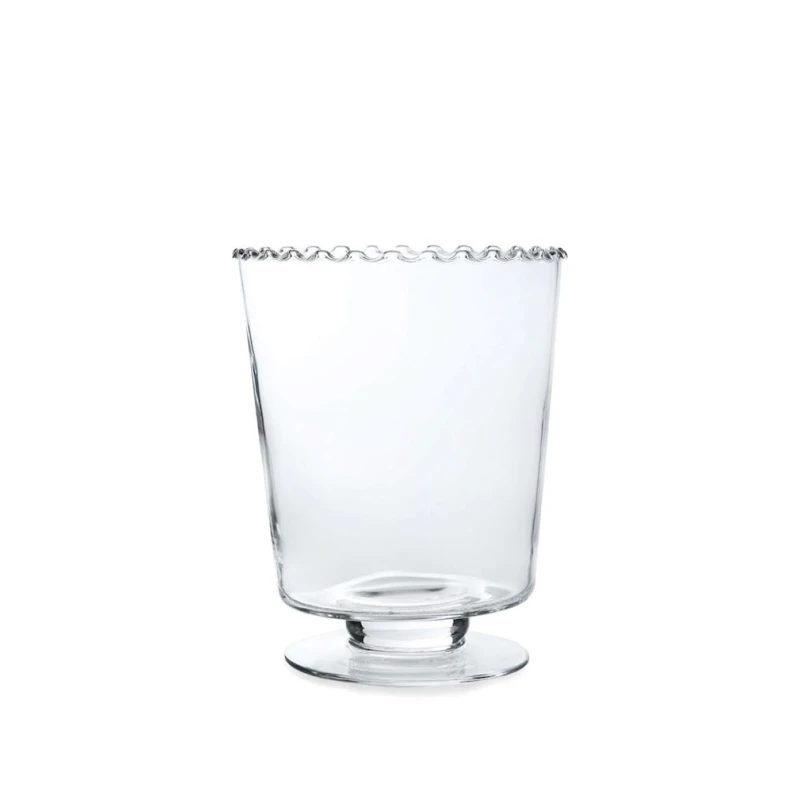 Декоративная ваза Hom-me 104897, 35x23.5 см, стекло, прозрачная