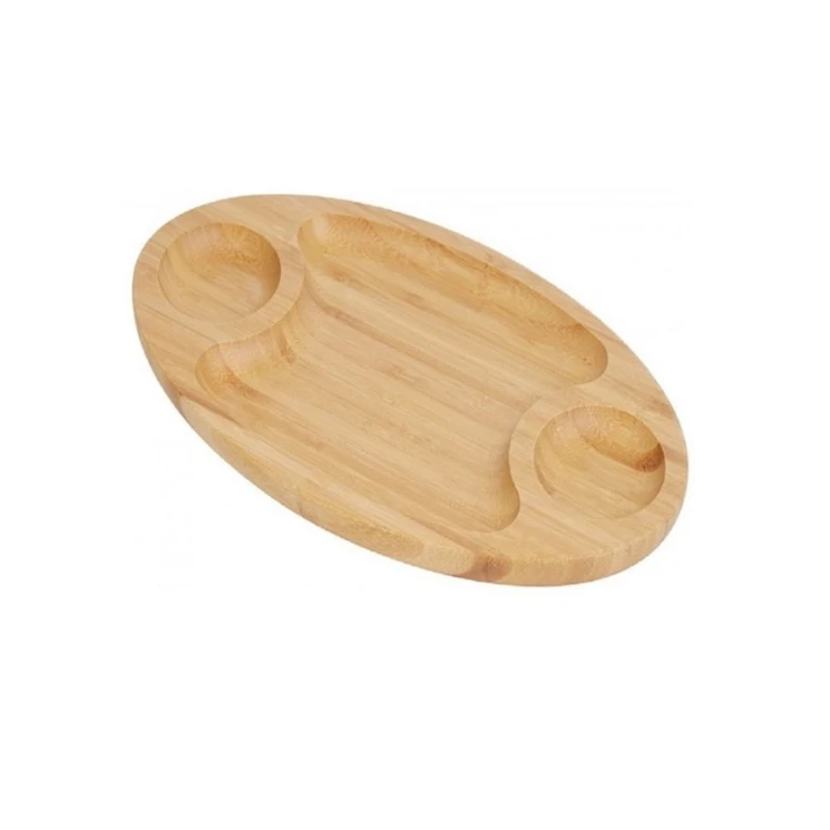 Блюдо сервировочное Wilmax Bamboo WL-771040/A, овал, 40.5x23 см, бамбук, 3 секции, коричневый Блюдо сервировочное Wilmax Bamboo WL-771040/A, овал, 40.5x23 см, бамбук, 3 секции, коричневый