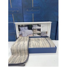 Dəst MiraNova Larin SF-683, şenil, ikinəfərlik, sarı, örtük 240х260 sm, yastıq üzü 50х70 sm/2 əd