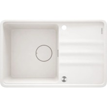 Mətbəx çanağı Deante Momi ZKMA113, qranit, ağ, 50x78 sm