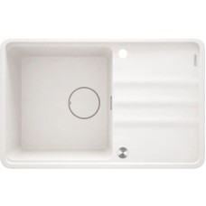 Mətbəx çanağı Deante Momi ZKMA113, qranit, ağ, 50x78 sm