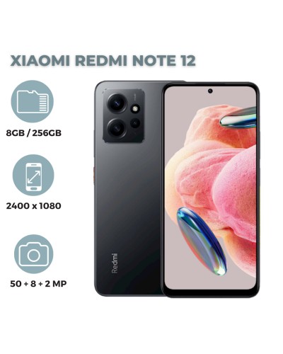 Смартфон Xiaomi Redmi Note 12 8GB/256GB Onyx Gray (6941812740002)