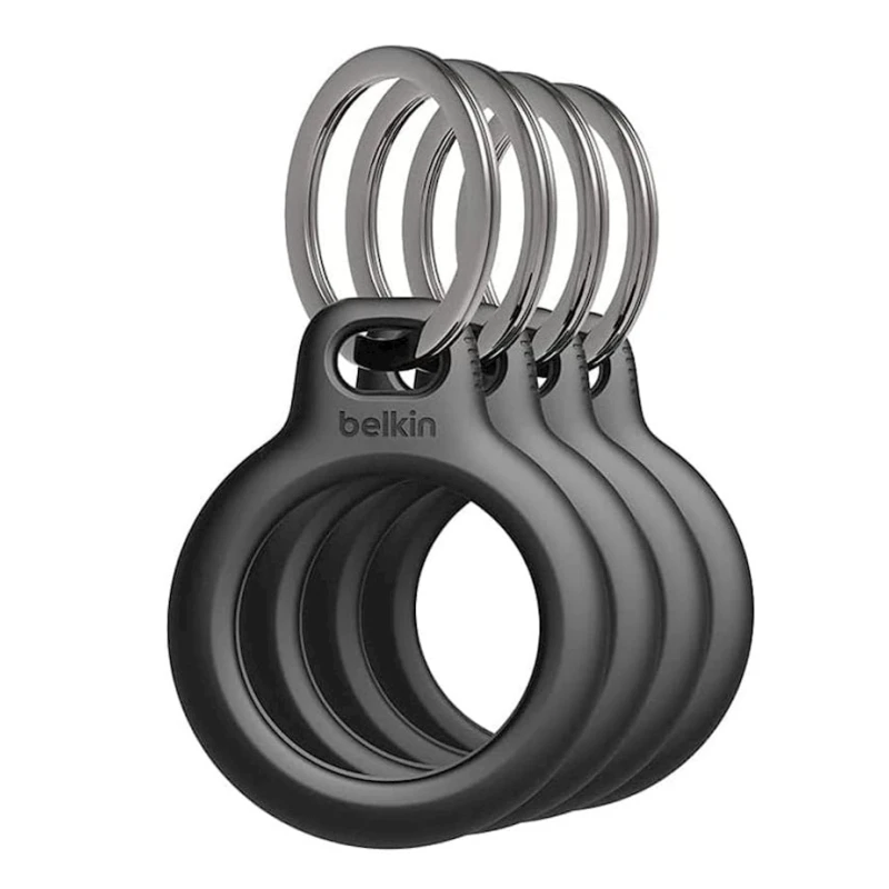 Çexol Belkin Apple AirTag üçün Black 4 əd (MSC001BTBK)