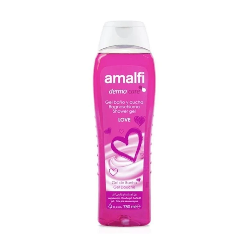 Гель для ванны и душа Amalfi Dermo Care Love, 750 мл Гель для ванны и душа Amalfi Dermo Care Love, 750 мл