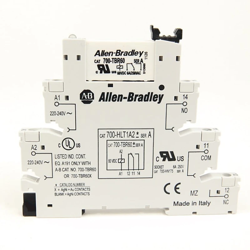 Aralıq rele Allen Bradley 700-HLT1U12, 12 V, AC/DC, 6 A Aralıq rele Allen Bradley 700-HLT1U12, 12 V, AC/DC, 6 A
