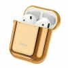 Чехол для наушников Baseus Shining Hook Case для Apple AirPods 1/2, Gold