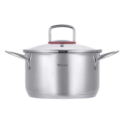 Qazan Werner Como 50170, 20 sm, 3.6 l, paslanmayan polad, gümüşü