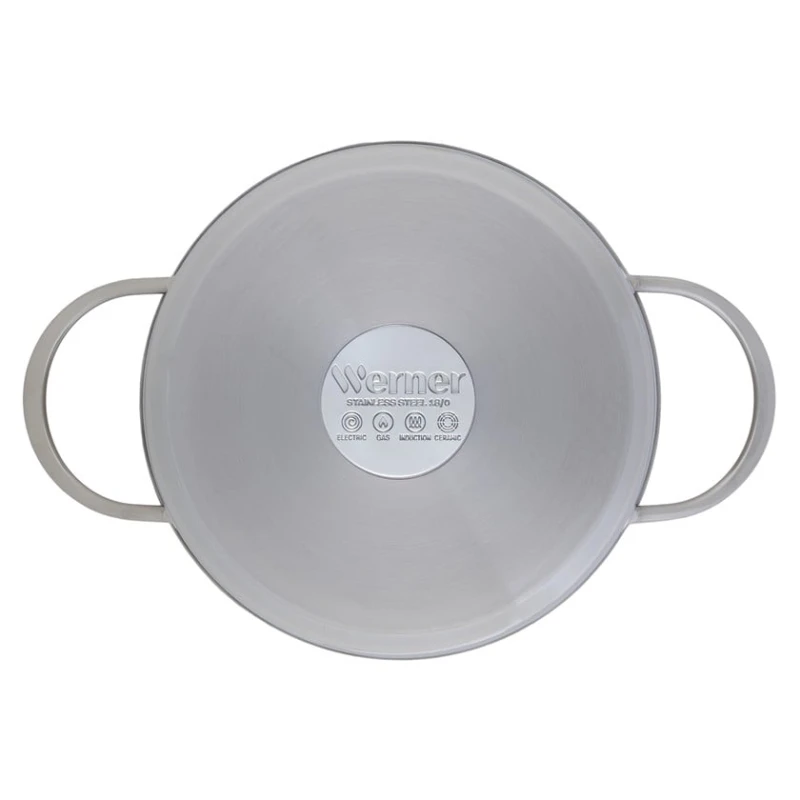 Qazan Werner Como 50170, 20 sm, 3.6 l, paslanmayan polad, gümüşü Qazan Werner Como 50170, 20 sm, 3.6 l, paslanmayan polad, gümüşü