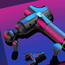 Bədən üçün massajor masaj_666, qara Bədən üçün massajor masaj_666, qara