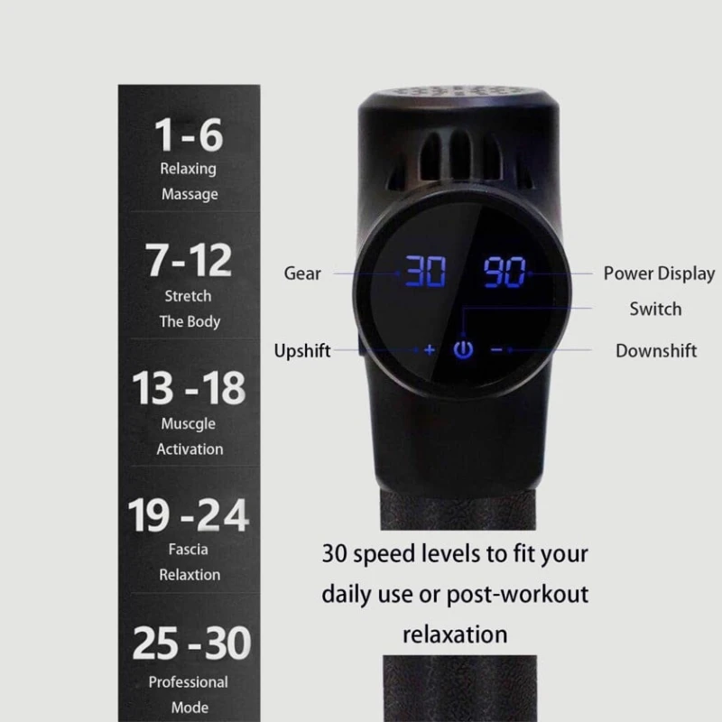 Bədən üçün massajor masaj_666, qara Bədən üçün massajor masaj_666, qara