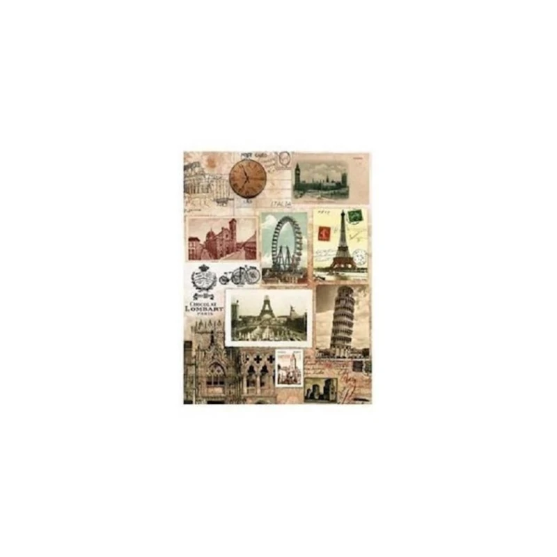 Рисовая бумага для декупажа Cadence A4 - 045 Рисовая бумага для декупажа Cadence A4 - 045