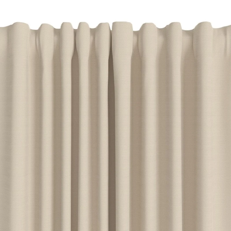 Штора JYSK Roxen, 140x245 см, полиэстер, бежевый Штора JYSK Roxen, 140x245 см, полиэстер, бежевый